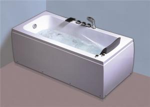 China Newly cheap comfortable jacuzzi / whirlpool massage retangle white color bathtub wholesale