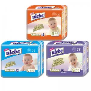 China Ultra Absorbent Baby Diaper Pant A Grade Disposable Newborn Tape Diapers wholesale