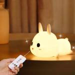 Dimmable USB Silicone Animal Night Lights Lamp With 1200mAh Battery