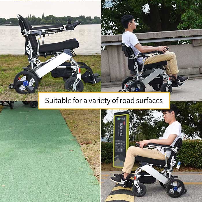 Brushless Motor CE 36km Lithium Battery Wheelchair