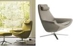 Metropolitan Fiberglass Lounge Chair Swivel High Back Customized Colors