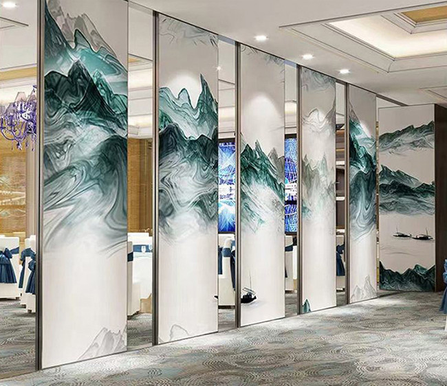 110mm Thickness Folding Partition Wall Banquet Hall Operable Wall Partition