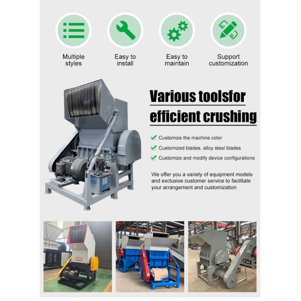 Plastic Crushing & Grinding Machine for Plastic Flake Making