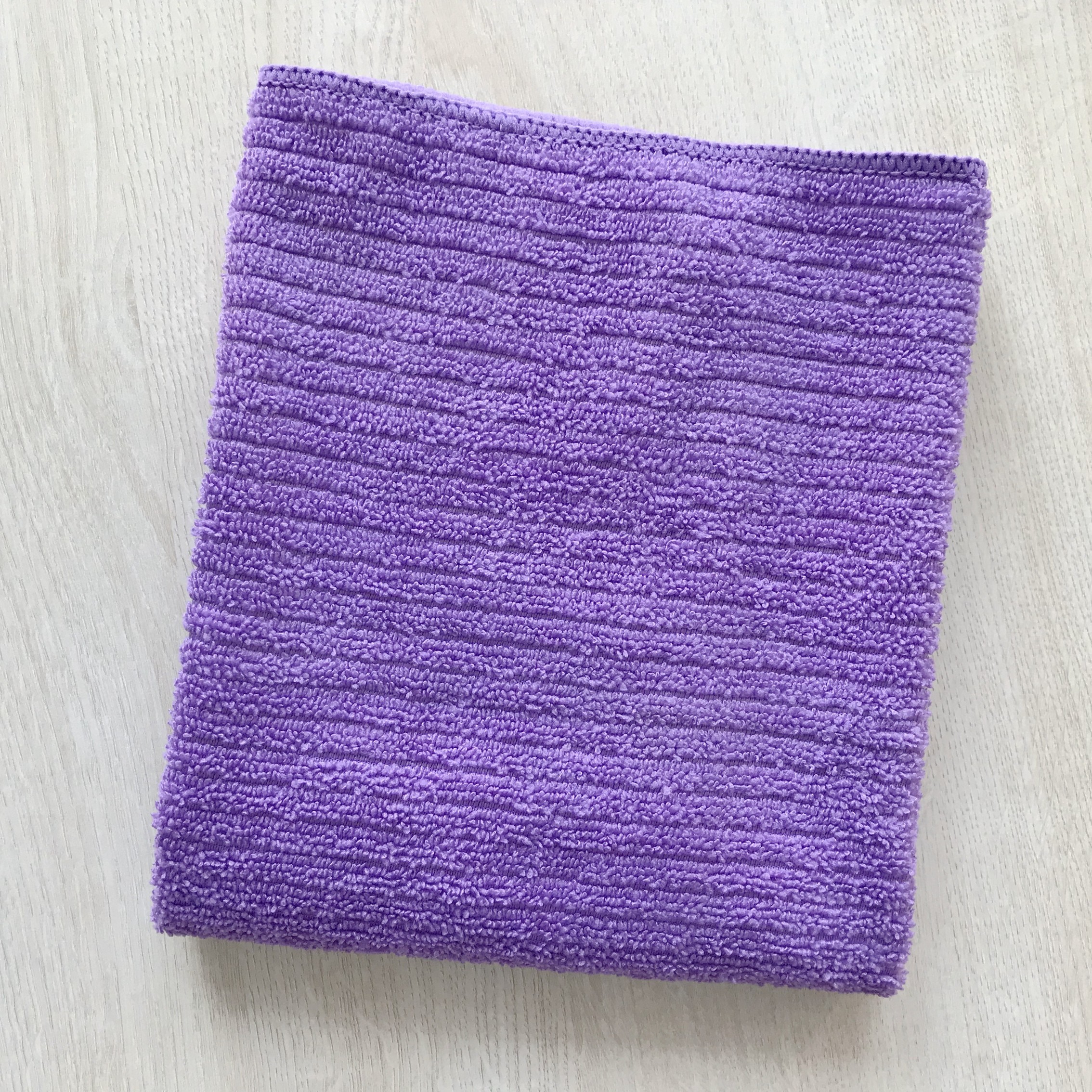 Hot saled common stripe big size microfiber 100% polyester absorbing easy washing wipes