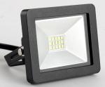 IP65 10w 700lm Stadium Waterproof Led Flood Lights With Tempered Glass , Black