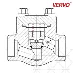 Piston Lift Forged Check Valve Non Return Valve 2 Inch Dn50 150lb Alloy N08020