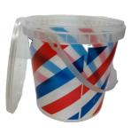 2.2 L Food Grade Pp Customize Logo Oversize Plastic Empty Ice Cream Cups With