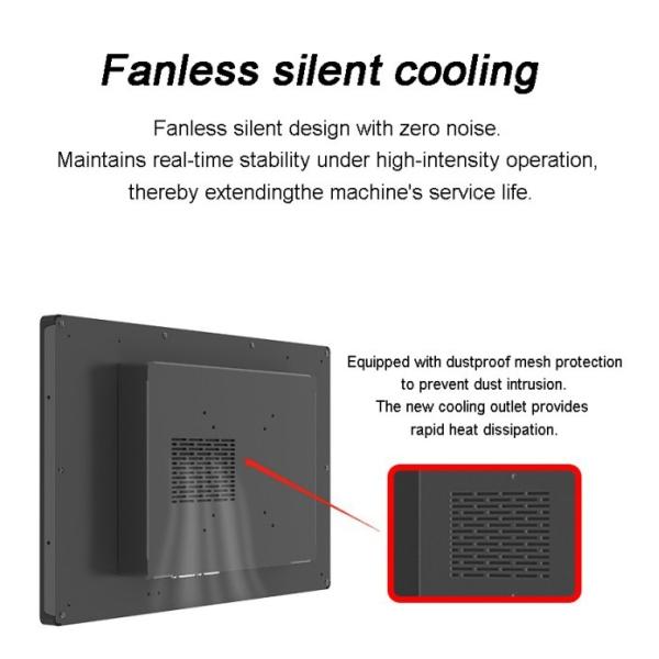 21.5 inch IP65 Capacitive Fully Enclosed Aluminum Industrial Panel PC Embedded All-In-One Stock Availability Computer & Accessories