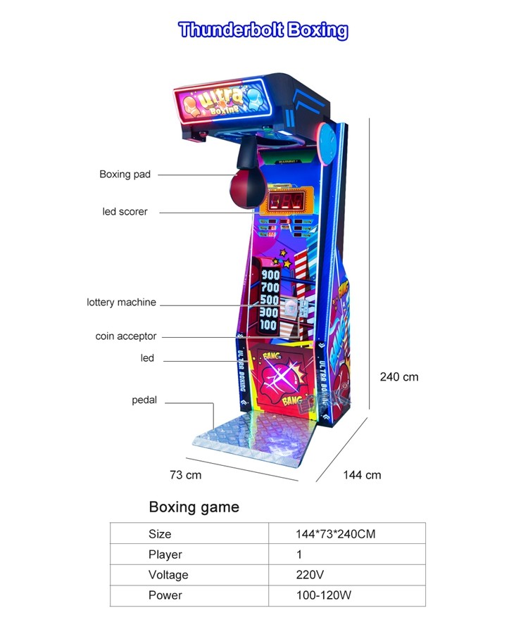 Amusement Arcade Machine For Sale Coin Operated Games Boxing Simulator Game Sport Machine Boxing Punch Machine