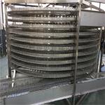 Food Spiral Cooling Tower Conveyor Automated Bakery Production Line