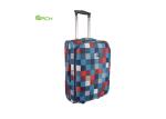 Printing 600D Polyester Travel Trolley Lightweight Luggage Bag with Skate Wheels