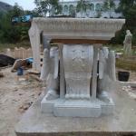BLVE Church Marble Altars Table Angel Statue Church Decoration Altar Religious