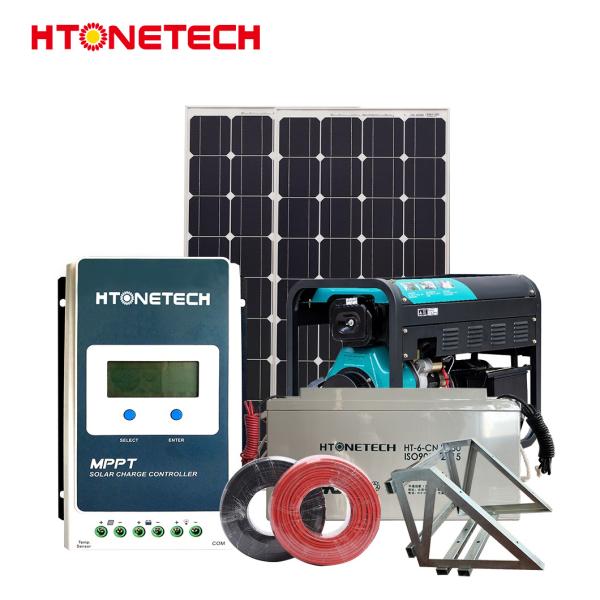 Mono B Grade Grid Connected Solar System With Horizontal Axis Wind Turbine Generator