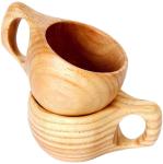 Camping 200ml 6.83 oz Wooden Drinking Cup Traditional Lightweight Coffee Mug