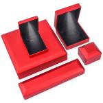 Custom Logo White Light Velvet Jewelry Box for Stud Earrings Necklace Bracelet
