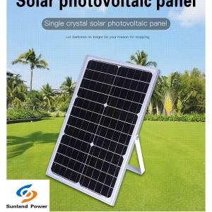 China Monocrystalline Silicon Mono Solar Panel 18V 30W 1.66A for Home wholesale