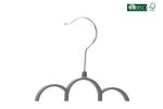 Betterall China Manufacture Velvet Clothes Hanger Flowery Velvet Ties Hanger