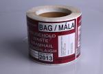 Custom printed adhesive paper silver stamping barcode series code household