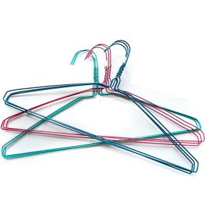 China Multi Color Coating Metal 2.5mm Wire Pants Hangers wholesale