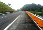 Yellow Red EVA Filled Safety Roller Barrier High Energy Absorption And Low
