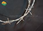 18 Gauge Galvanized Barbed Wire , Anti Theft Double Twisted Barbed Wire