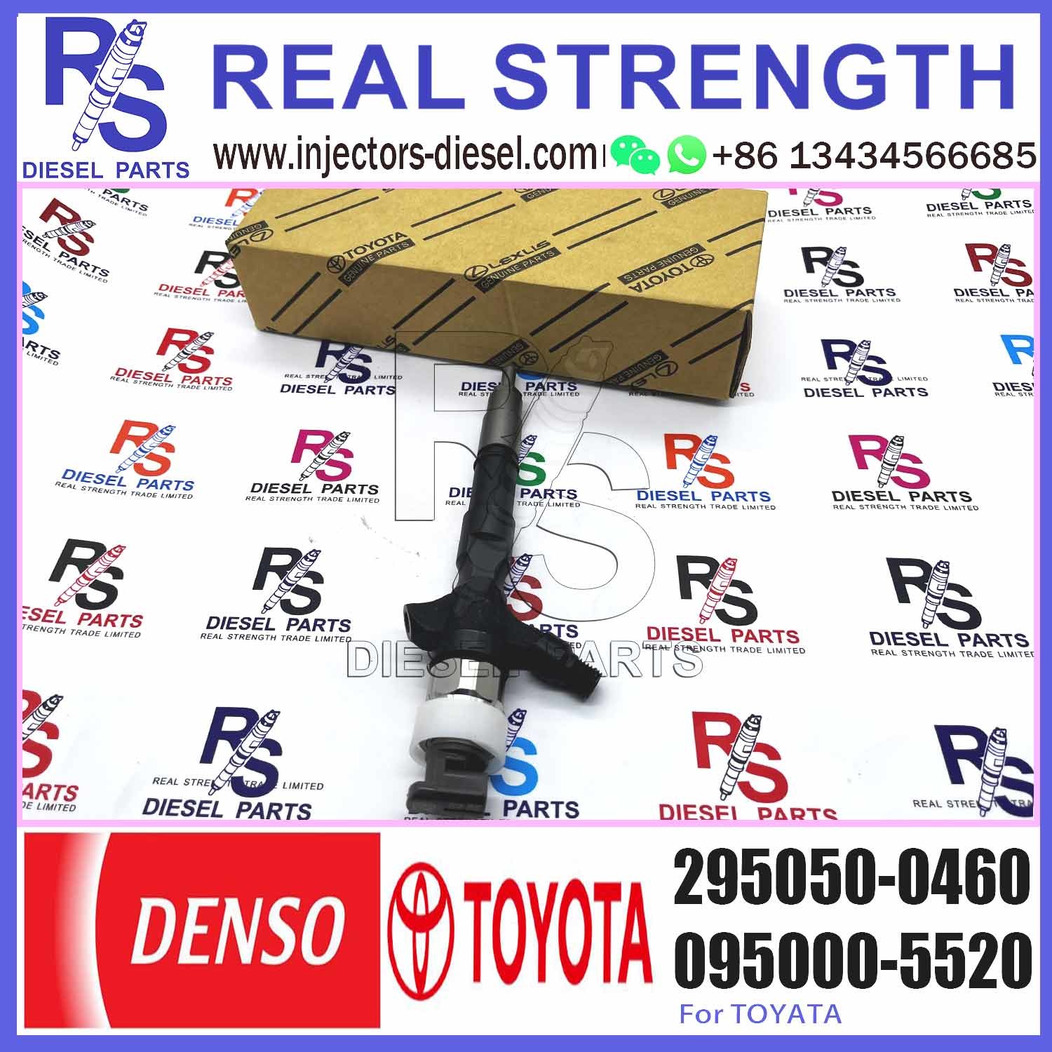 Diesel Fuel Common Rail Injector 295050-0460 9729505-046 295050-0200 23670-30400 for Toyota 1KD 2KD