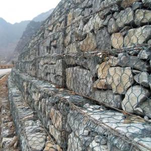 China 2x1x1m Hexagonal Wire Mesh Gabion Hot Dipped Galvanized And Pvc Coated wholesale