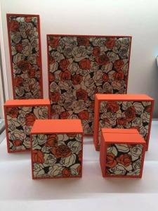 China Pu Coated Jewelry Plastic Box for Bangle / Bracelet Packing Rectangular Shape wholesale