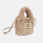 Fashion Winter Warm Plush Tote Bags For Women Shoulder Crossbody Bags Trend