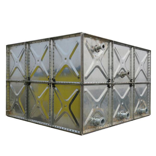 Strong Plate Panel Galvanised Steel Water Tank , Bolt Assembly 250 Gallon