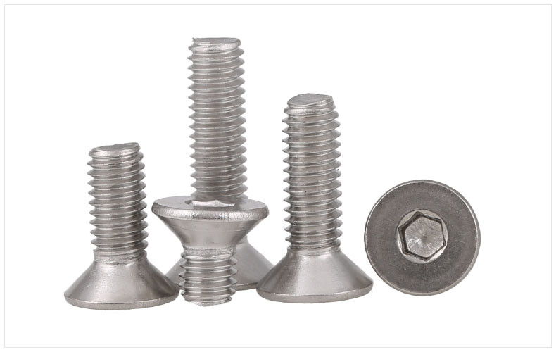 316 Stainless Steel Hex Drive Flat Head Screws Socket Drive Countersunk Head Screws Allan Drive Screws