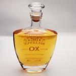 0.7L 0.5L Brandy Glass Bottle 900g Crystal White Hot Stamping