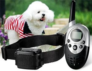 China Remote Non Barking Pet Training Products Stop Barking Vibrating Dog Collar With Sound on sale