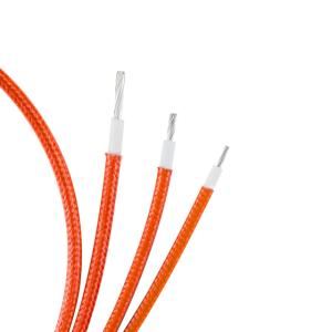 China Home Appliance Fiberglass Braided Lamp Wire , Braided Insulated Wire AWM3712 wholesale