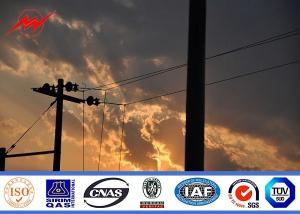 China Bitumen Transmission Line 69kv Galvanized Steel Pole wholesale