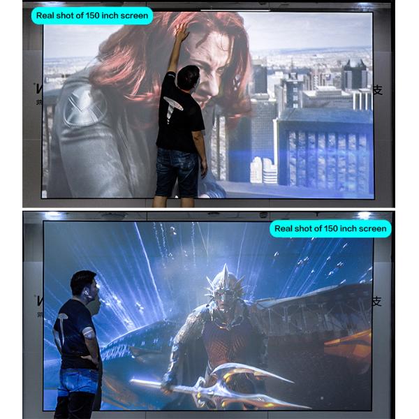 Thin Fixed Frame Screen Long Throw Home Theater Projection Screens 120 Inch