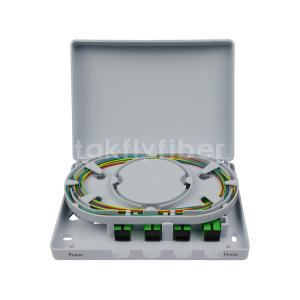 China Plastic FTTH GPON EPON Wall Mount Faceplate 4 Ports SC 8 Ports LC Fiber Optical Rosette wholesale