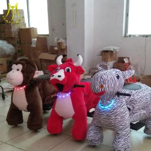 China Hansel wholesales animal motorized bicycle and coin operated ride on furry animal wholesale