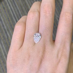 China Pear Cut CVD Man Made Diamonds 3.01 Clarity D Color OEM ODM wholesale