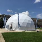 New Design outdoor luxury camping PVC living room glamping dome resort tent