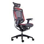 GTCHAIR Wine Red PU Mesh Gaming Chairs Ergonomic Revolving Chair