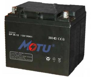 China Less Self - Discharging AGM Deep Cycle Battery Black Color For UPS / Solar / Lighting on sale