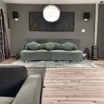 Customized Boucle Fabric Sofa White Fabric Couch Set Home Luxury