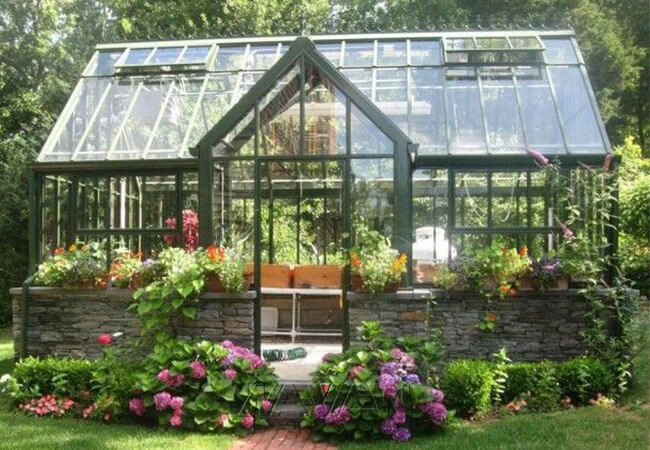 Prefabricated Garden Greenhouse Aluminium Garage Basement Greenhouse