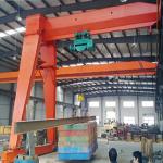 Box Type Single Beam Electric Gantry Crane 16T Rail Mobile Warehouse