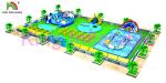 Plato PVC Tarpaulin Anti - UV Blow Up Water Park Customize For Amusement