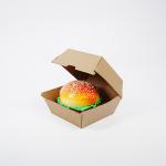 Fast Food Takeaway Box with Customized Eco-Friendly Corrugated Paper Packaging