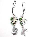 Panda Element Custom Couple Keychains Couple Key Ring Metal Cartoon