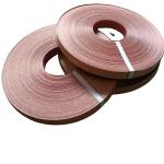 Smooth Red Walnut Veneer Edge Banding , 150m Plywood Edge Banding Roll
