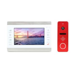 China Novel design 7 Inch video door bell 1080P HD wire door video phone with memory wholesale